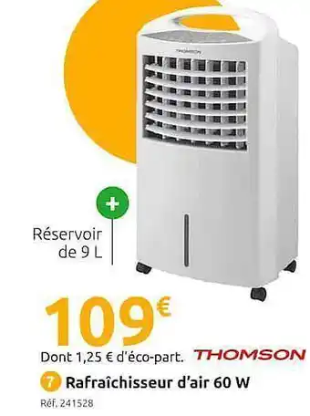 Mr Bricolage Rafraîchisseur D'air 60 W Thomson offre