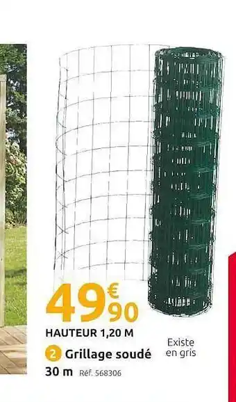 Mr Bricolage Grillage Soudé 30 M offre