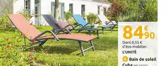 Mr Bricolage Bain De Soleil Cuba offre