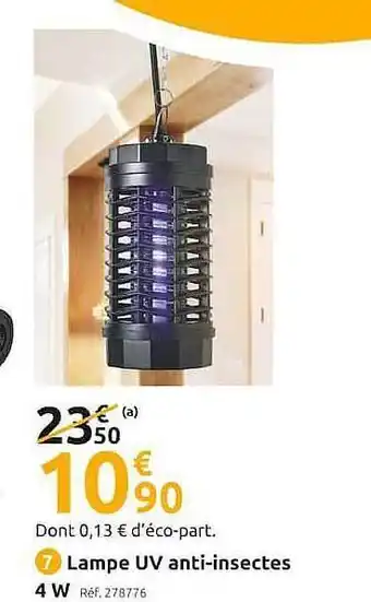 Mr Bricolage Lampe Uv Anti-insectes 4 W offre