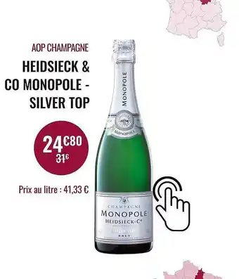 Nicolas Aop Champagne Heidsieck & Co Monopole - Silver Top offre