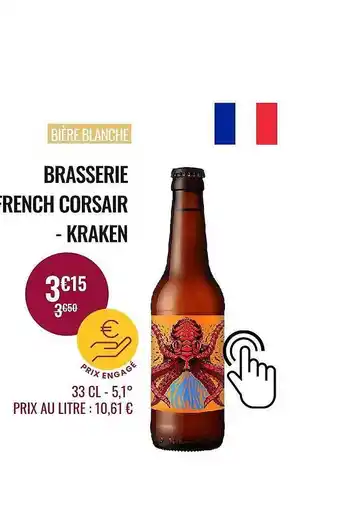 Nicolas Bière Blanche Brasserie French Corsair - Kraken offre