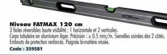 Niveau Fatmax 120 Cm