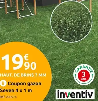 Mr Bricolage Inventiv coupon gazon seven offre