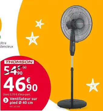 Mr Bricolage Thomson ventilateur sur pied offre