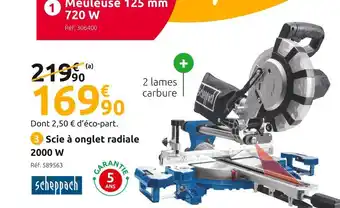 Scheppach scie Ă onglet radiale hm216spx