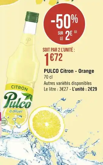 Géant Casino Pulco pulco citron - orange offre