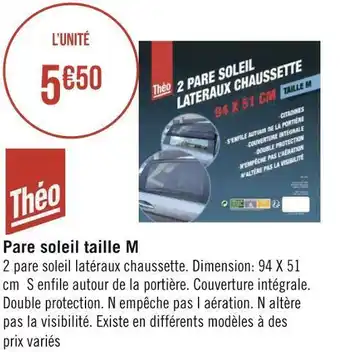 Théo pare soleil taille m