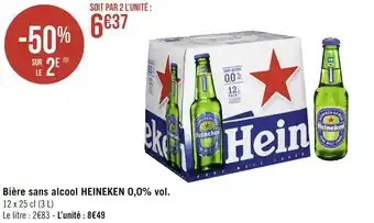 Géant Casino Heineken bière sans alcool 0,0% vol. offre