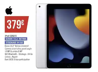 Géant Casino Apple ipad (2021) offre
