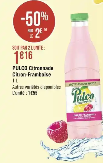 Géant Casino Pulco pulco citronnade citron-framboise offre