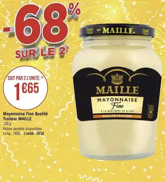 Géant Casino Maille mayonnaise fine qualité traiteur offre