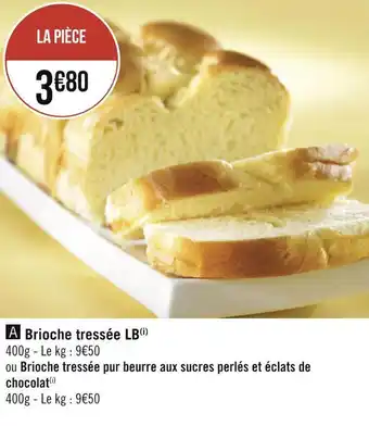 Géant Casino Brioche tressée lb offre