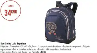 Sac à dos lola espeleta