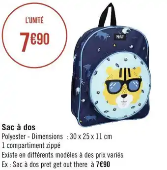 Géant Casino Sac à dos offre