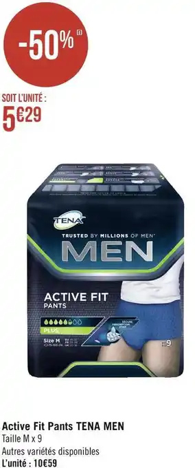 Géant Casino Tena active fit pants men offre