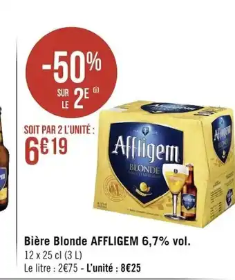 Géant Casino Bière Blonde Affligem 6,7%vol offre