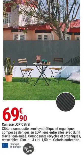 Gamm vert Canisse lop catral offre