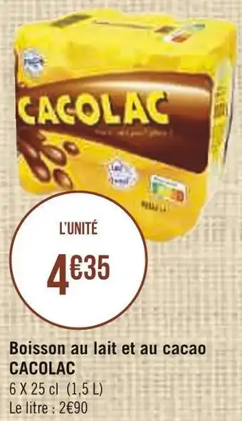 Cacolac boisson au lait et au cacao