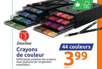 Action DÉCOTIME crayons de couleur offre