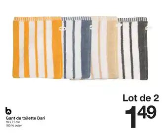 Zeeman Gant de toilette bari offre
