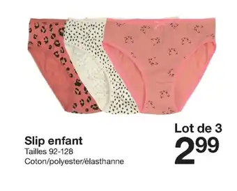 Zeeman Slip enfant offre