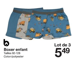 Zeeman Boxer enfant offre