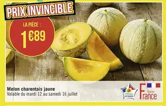 Casino Supermarchés Melon charentais jaune offre