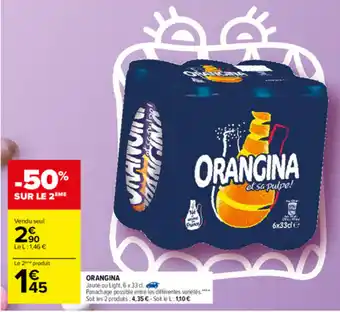 Carrefour Orangina offre