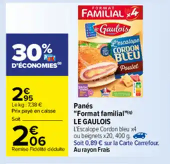 Carrefour Panés "format familial offre