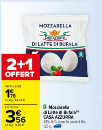 Carrefour Mozzarella di latte di bufala offre