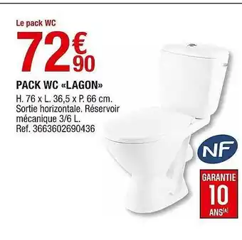 Brico Dépôt Pack Wc «lagon» offre