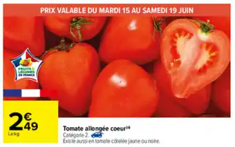 Carrefour Tomate allongée coeur offre