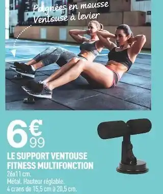 Centrakor Le support ventouse fitness multifonction offre