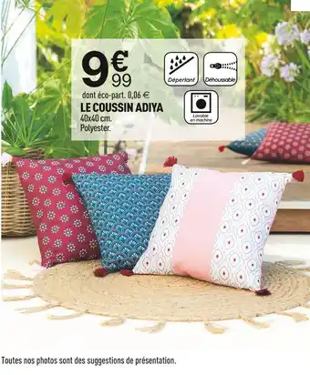 Centrakor Le coussin adiya offre