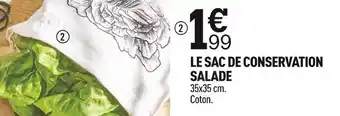 Centrakor Le sac de conservation salade offre