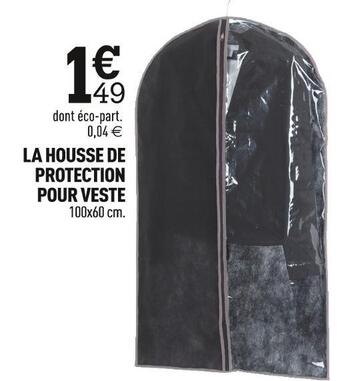 Centrakor La housse de protection pour veste offre