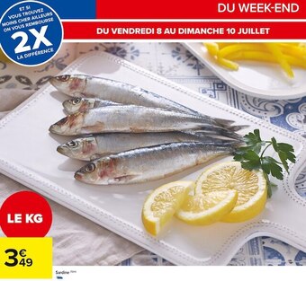 Carrefour Market Sardine offre