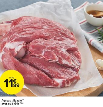 Carrefour Market Agneau : epaule avec os à rôtir offre