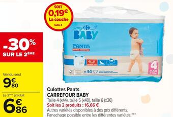 Carrefour Market Carrefour baby culottes pants offre