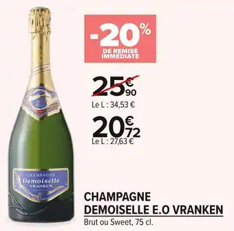 Carrefour Market Demoiselle e.o vranken champagne offre