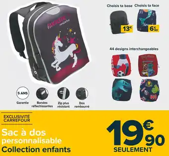 Carrefour Market Carrefour sac à dos personnalisable offre
