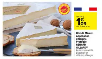Carrefour Brie de meaux appellation d'origine protégée offre