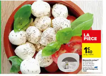 Carrefour Mozzarella cerises offre