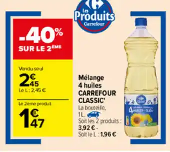 Carrefour Mélange 4 huiles offre