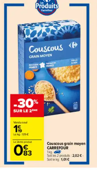 Couscous grain moyen