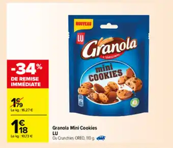 Carrefour Granola mini cookies offre