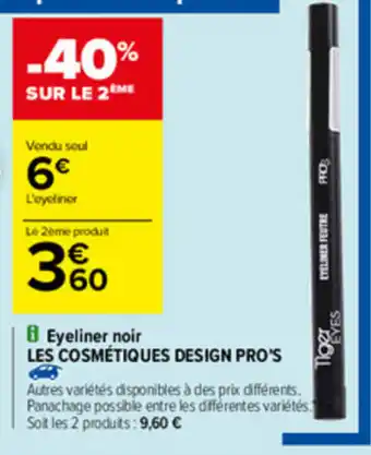 Carrefour Eyeliner noir offre