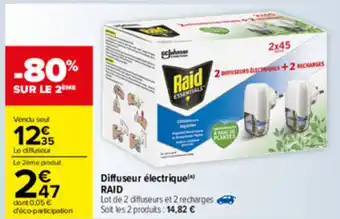 Carrefour Diffuseur électrique offre