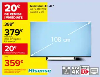 Carrefour Téléviseur led 4k offre